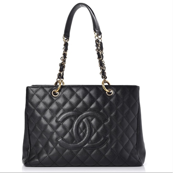 Chanel GST Caviar Shopping Tote Black - Picture 1 of 7